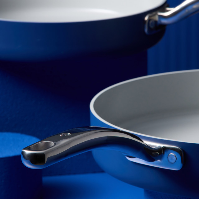 Wolstead Mineral Non-Stick Cookware, Set of 4 - Navy detail