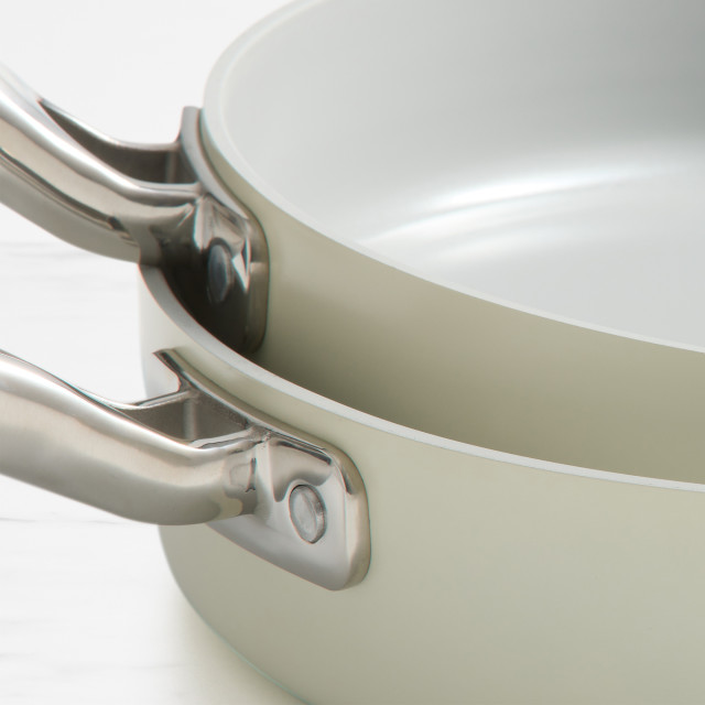 Wolstead Mineral Non-Stick Cookware, Set of 4 - Ivory detail