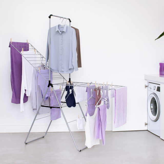 Brabantia Hangon Drying Rack with Hanging Rod, 25m - Metallic Grey