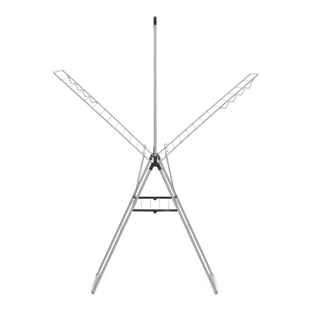 Brabantia Hangon Drying Rack with Hanging Rod, 25m - Metallic Grey angle