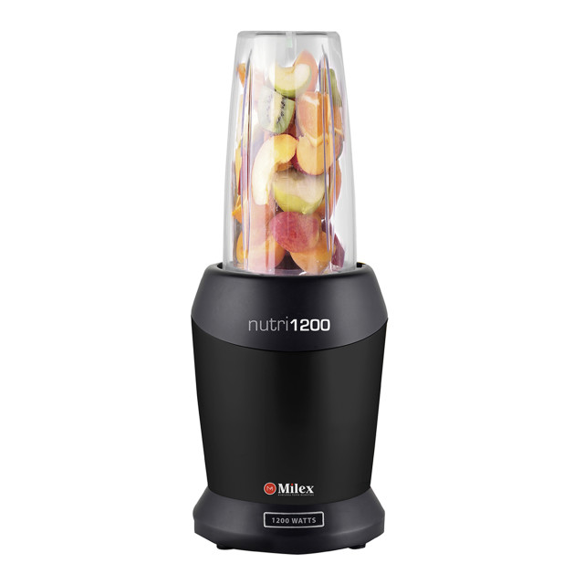 Milex Nutri 8-in-1 Nutritional Blender, 1200W - Black