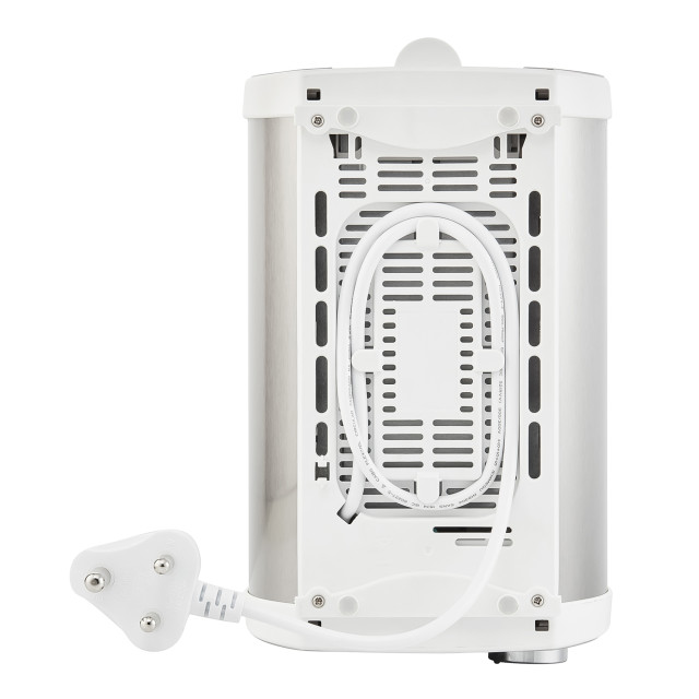 Taurus Arctic Stainless Steel 2-Slice Toaster, 870w angle