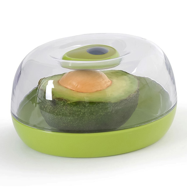 Creative Cooking Avo Saver angle with an avo
