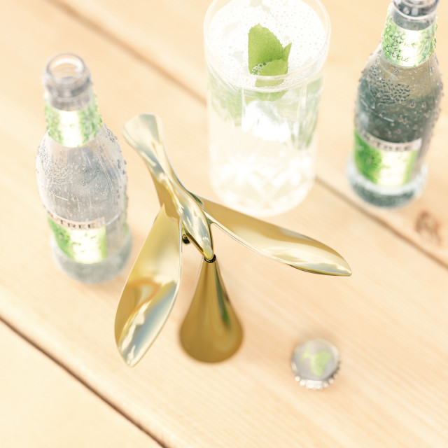 Umbra Tipsy Bottle Opener - Brass