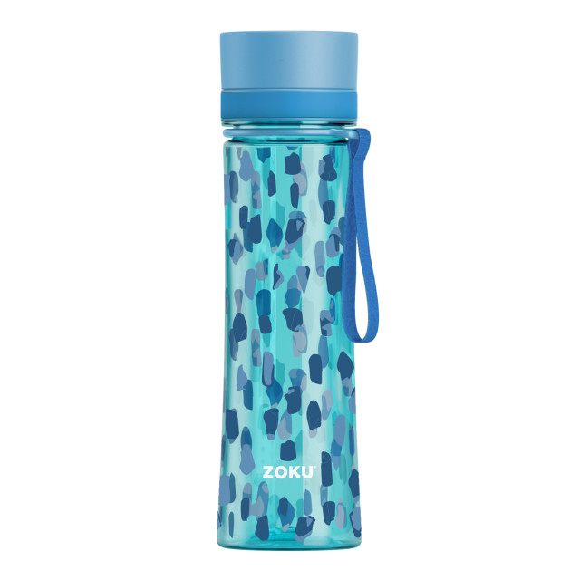 Zoku Clear Water Bottle, 600ml - Aqua Dot
