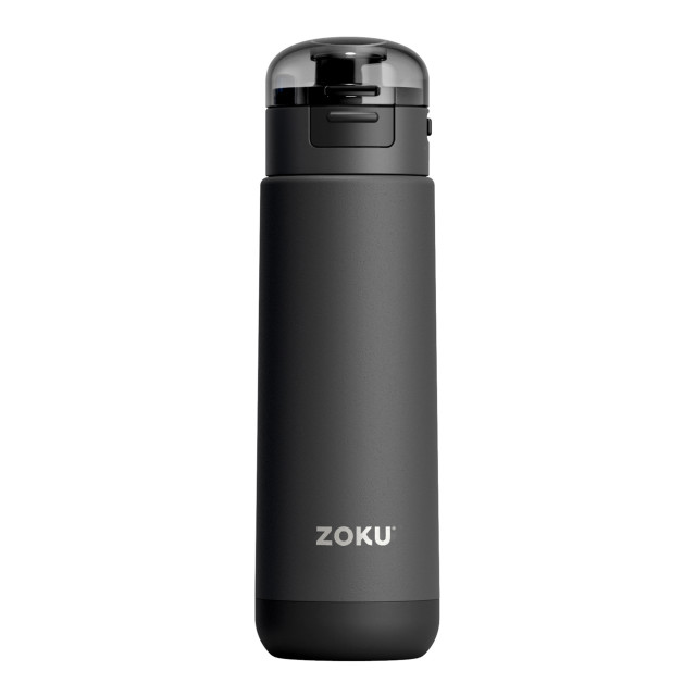 Zoku Stainless Steel Sports Bottle, 500ml - Grey
