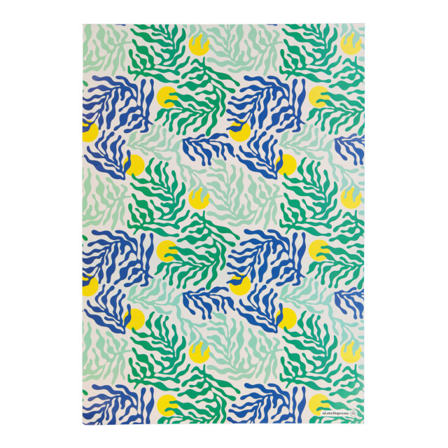 aLove Supreme Wrapping Paper - Sea Tangle (Aqua)