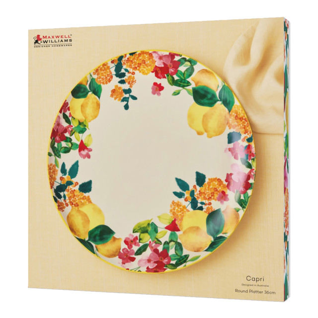 Maxwell & Williams Capri Round Platter, 36cm packaging