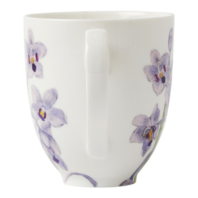 Maxwell & Williams Royal Botanic Gardens Orchids Mug, 350ml -  Lilac angle
