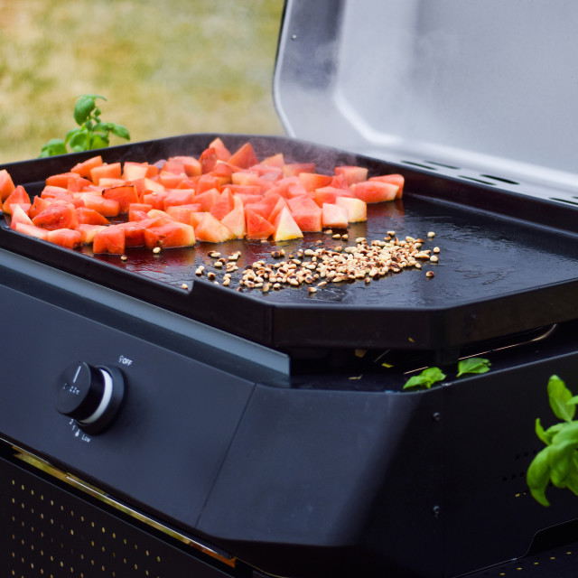 Cozze 2 Burner Gas Plancha 600 with Lid
