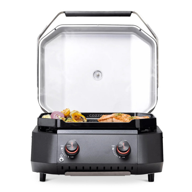 Cozze 2 Burner Gas Plancha 600 with Lid
