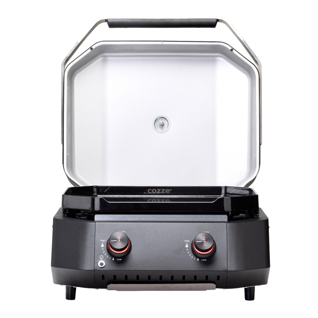 Cozze 2 Burner Gas Plancha 600 with Lid