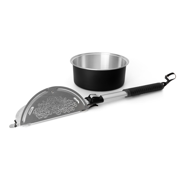 Whirley-Pop Open Fire Popcorn Popper lid off