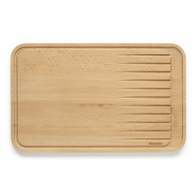 Brabantia Profile Wooden Chopping Board for Meat angle