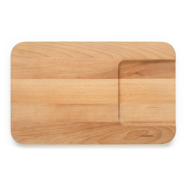 Brabantia Profile Wooden Chopping Board for Vegetables angle