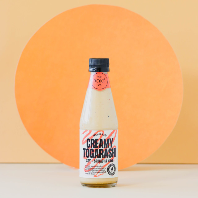 The Poke Co Creamy Togarashi Mayo, 250ml on the table