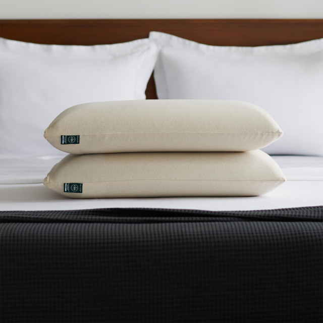 Malouf Green Z Zoned CBD Infused Pillow - Queen on the bed
