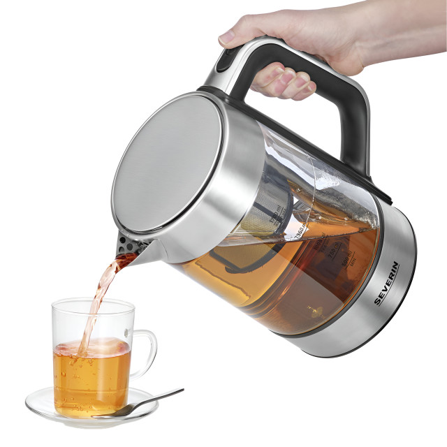 Severin Tea Maker with Automatic Lift Function, 1.7L pouring tea