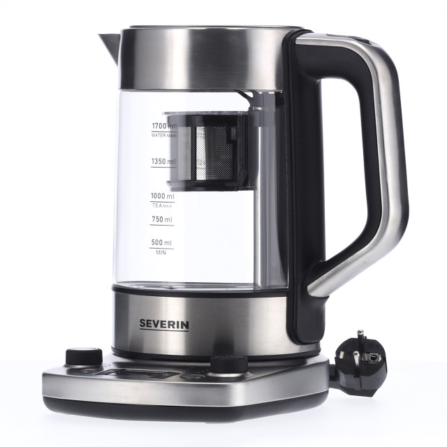 Severin Tea Maker with Automatic Lift Function, 1.7L angle