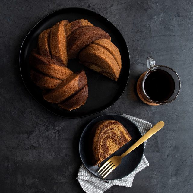 Nordic Ware 75th Anniversary Braided Bundt Pan cake