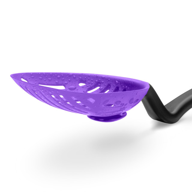 Dreamfarm Lestrain Dripless Sit-Up Scoop Strainer - Purple detail