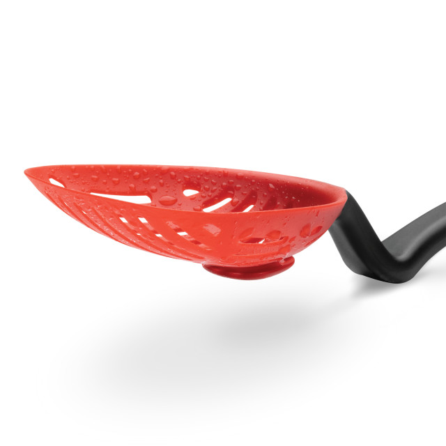 Dreamfarm Lestrain Dripless Sit-Up Scoop Strainer - Red detail