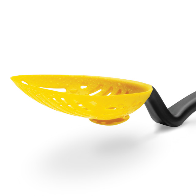 Dreamfarm Lestrain Dripless Sit-Up Scoop Strainer - Yellow detail