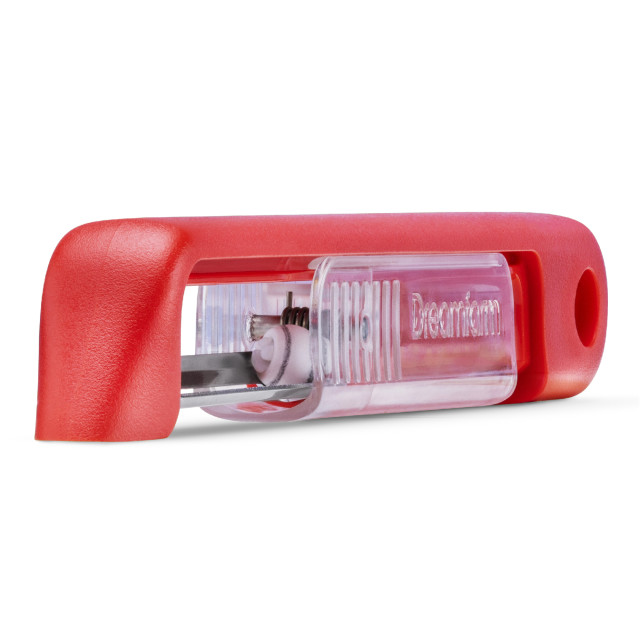 Dreamfarm Sharple Peeler - Red angle