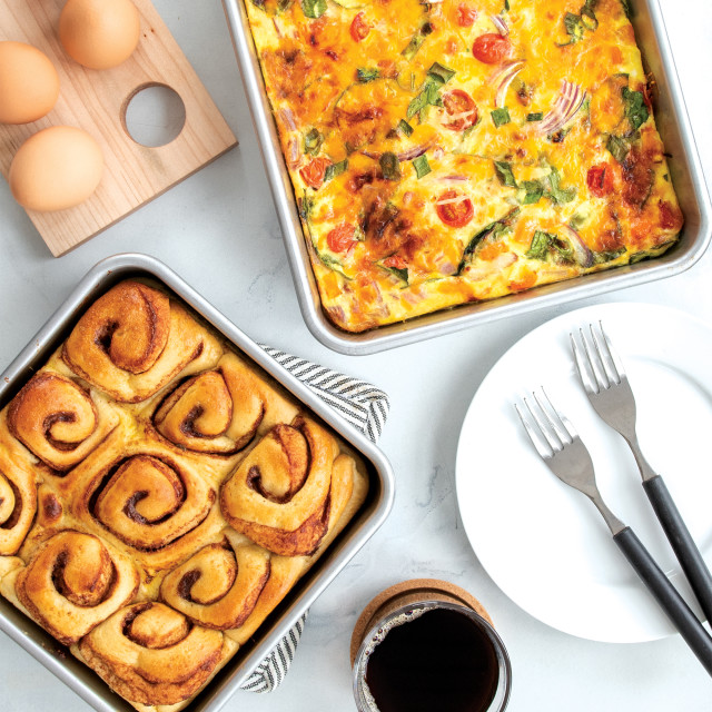 Nordic Ware Square Baking Pan, 20cm on the table