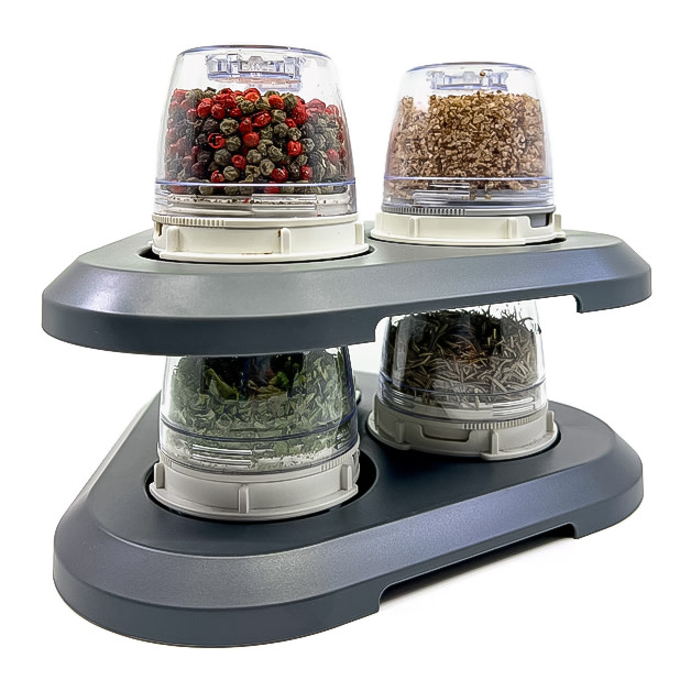 FinaMill Stackable Triangular Tray angle with finapods
