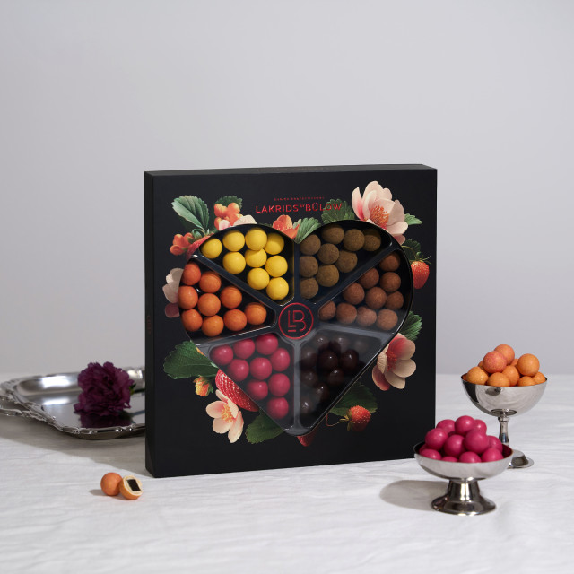 Lakrids by Bulow Chocolate Coated Liquorice Love Gift Box, 435g