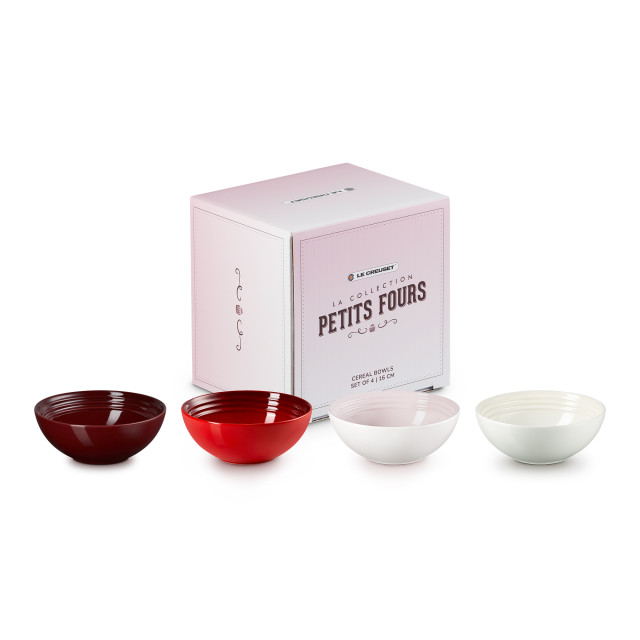 Le Creuset La Collection Petits Fours Cereal Bowls, Set of 4
