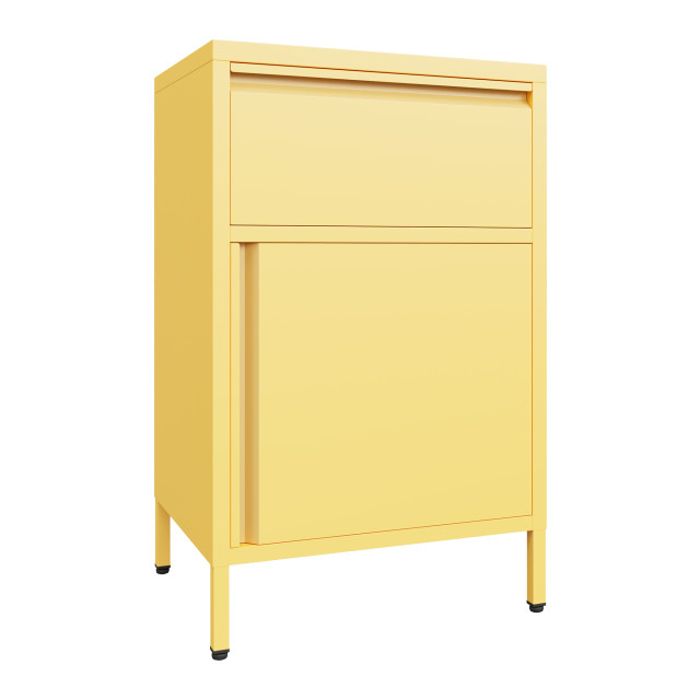 Popstrukt Bon Bon Buddy Side Table - Butter Yellow