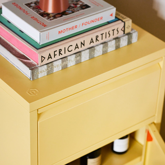 Popstrukt Bon Bon Buddy Side Table - Butter Yellow