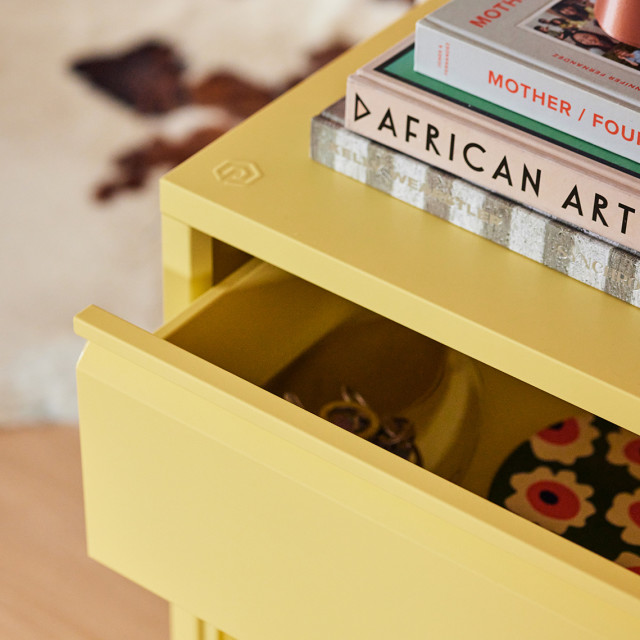 Popstrukt Bon Bon Buddy Side Table - Butter Yellow