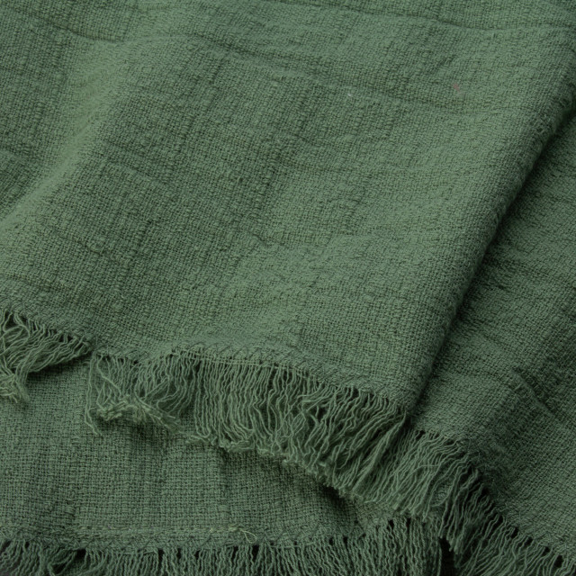 Yuppiechef Stonewashed Cotton Sage Tablecloth - 8-10 Detail Image