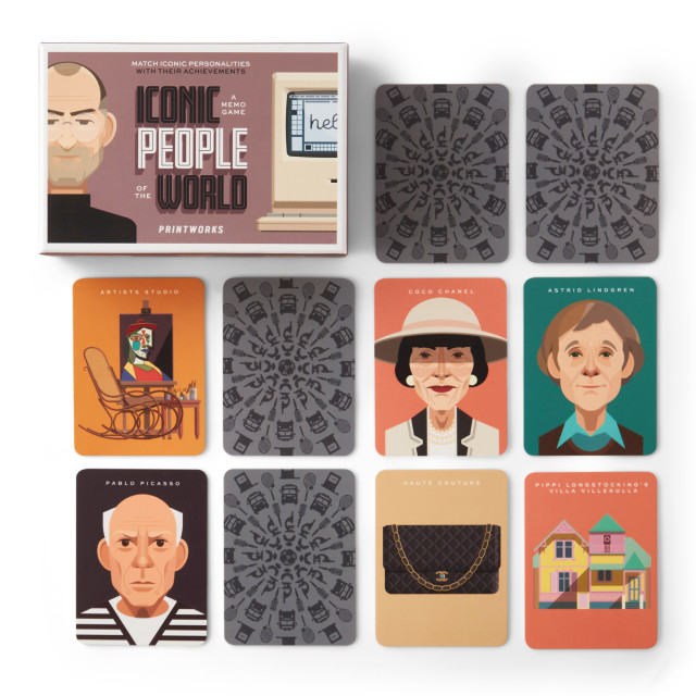 Printworks Iconic People Memo Game detail