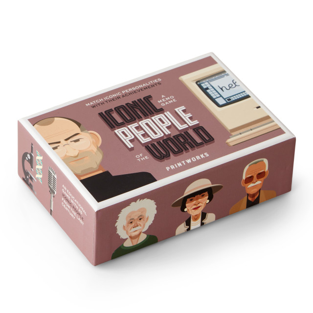 Printworks Iconic People Memo Game packaging