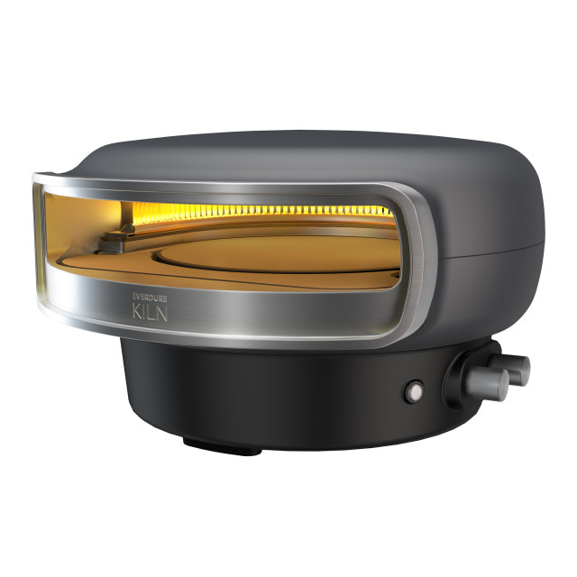Everdure by Heston Blumenthal Kiln R-Series 2 Burner Pizza Oven - Graphite angle