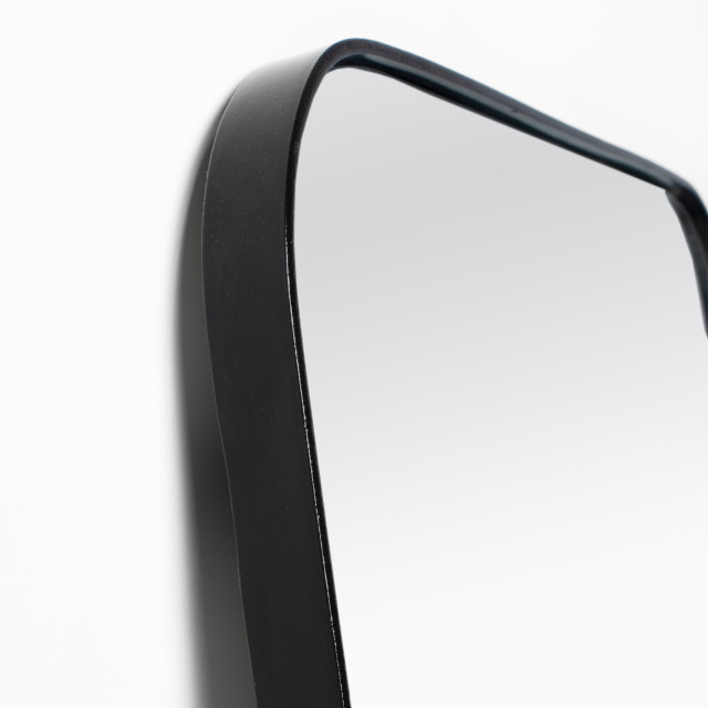 Native Decor Rounded Rectangular Full-Length Mirror - Black detail