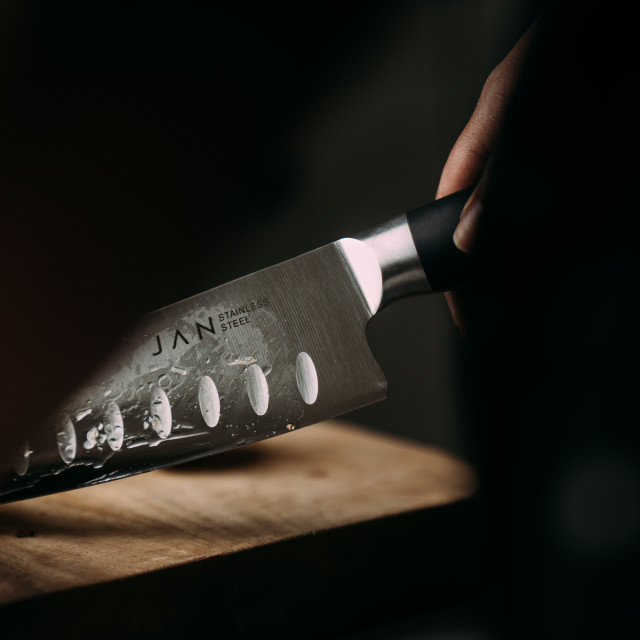 Lifestyle image of JAN Kitchen Knife in Magnetic Box, 18cm