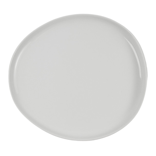 Omada Irregular Porcelain Dinner Plate, Set of 4 angle