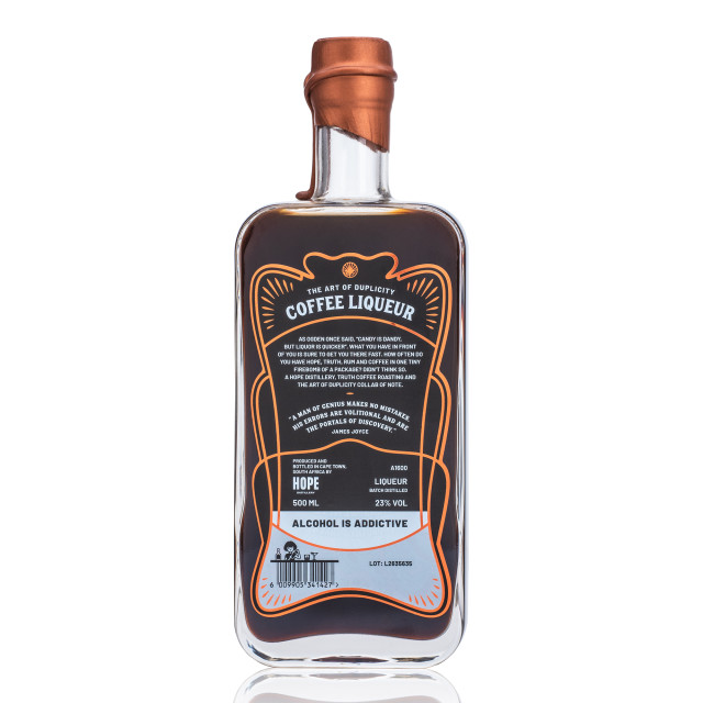 The Art of Duplicity Coffee Liqueur, 500ml angle
