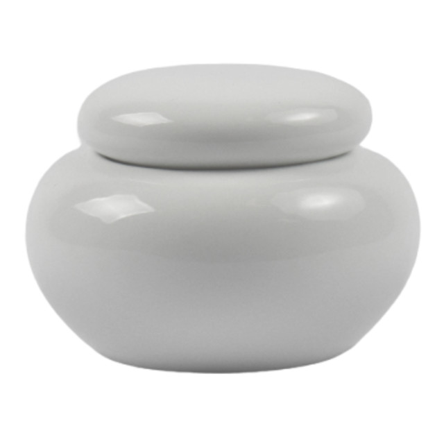 Omada Irregular Porcelain Sugar Pot angle