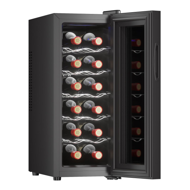 Milex 12 Bottle Wine Cooler, 54W angle
