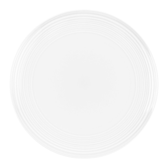 Jenna Clifford Embossed Lines Side Plate, Set of 4 - Super White angle