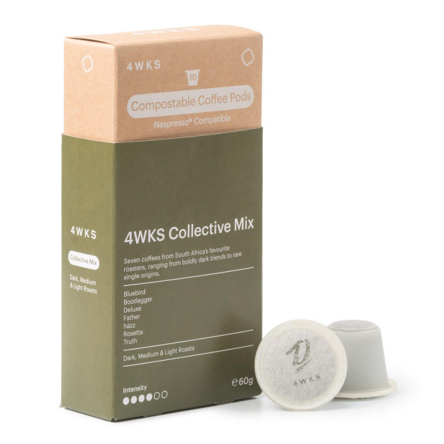 4WKS Collective Mix Compostable Coffee Pods, 10 Pods