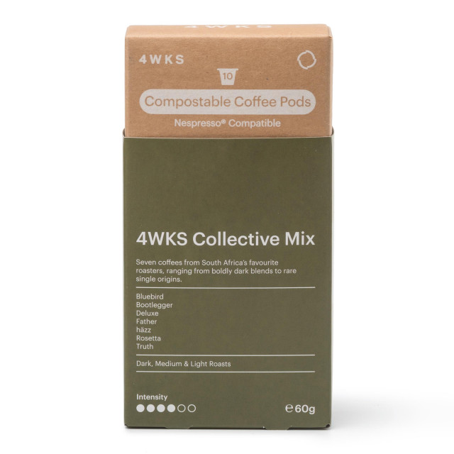 4WKS Collective Mix Compostable Coffee Pods, 10 Pods angle