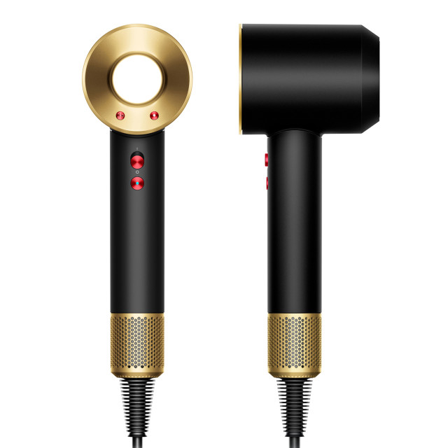 Dyson HD07 Nickel/Copper Supersonic Hair Dryer - Onyx/Gold angle