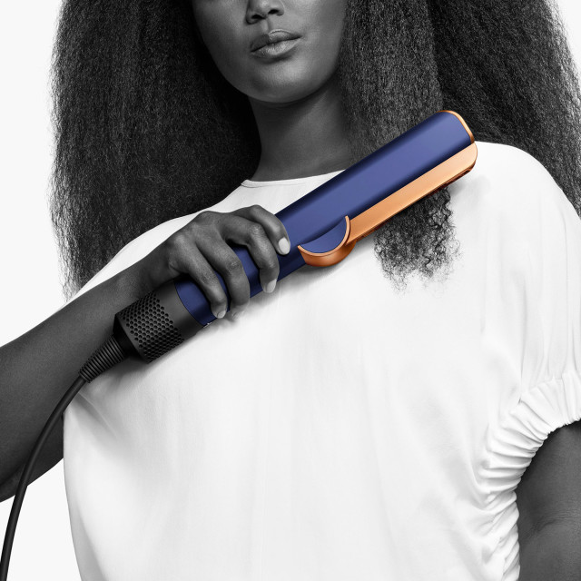Dyson HT01 Airstrait Hair Straightener - Prussian Blue/Rich Copper straightening hair